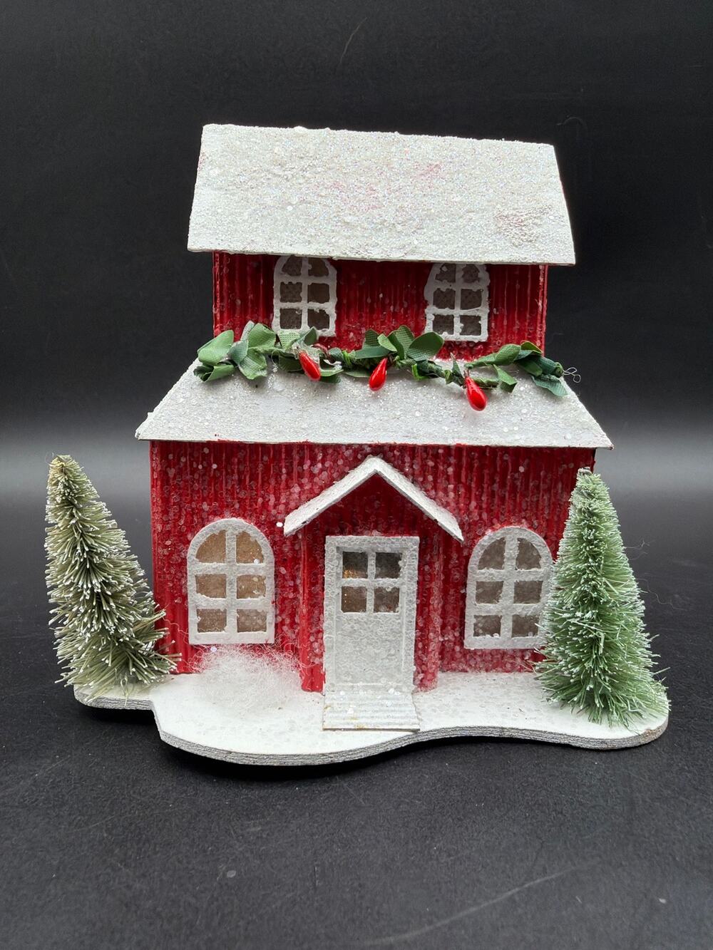 Target Wondershop 2022 Lit Christmas White House Glitter Bottle Brush Trees LED